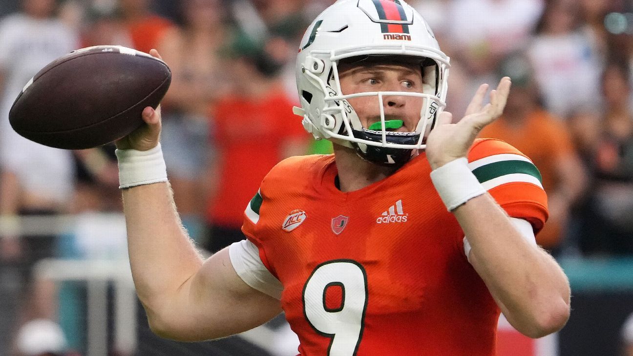 September 2, 2018: Miami Hurricanes running back DeeJay Dallas #13 is hit  as he carries the ball in the Advocare Classic NCAA Football game between  the University of Miami Hurricanes and the