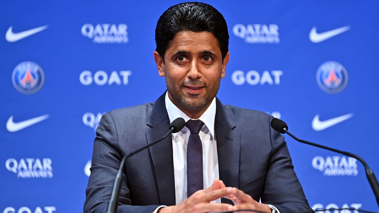 Paris Saint-Germain president Nasser Al-Khelaifi hits out at Barcelona asset sal..