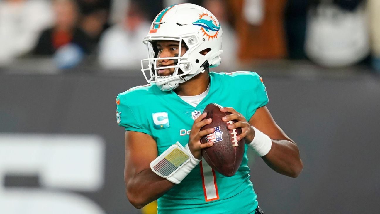 Tua Tagovailoa preparing as Dolphins' starter vs. Steelers