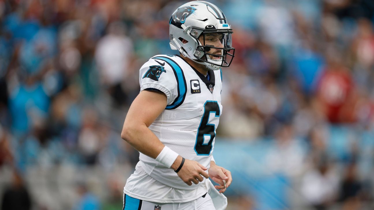 Panthers waive struggling QB Baker Mayfield - ESPN