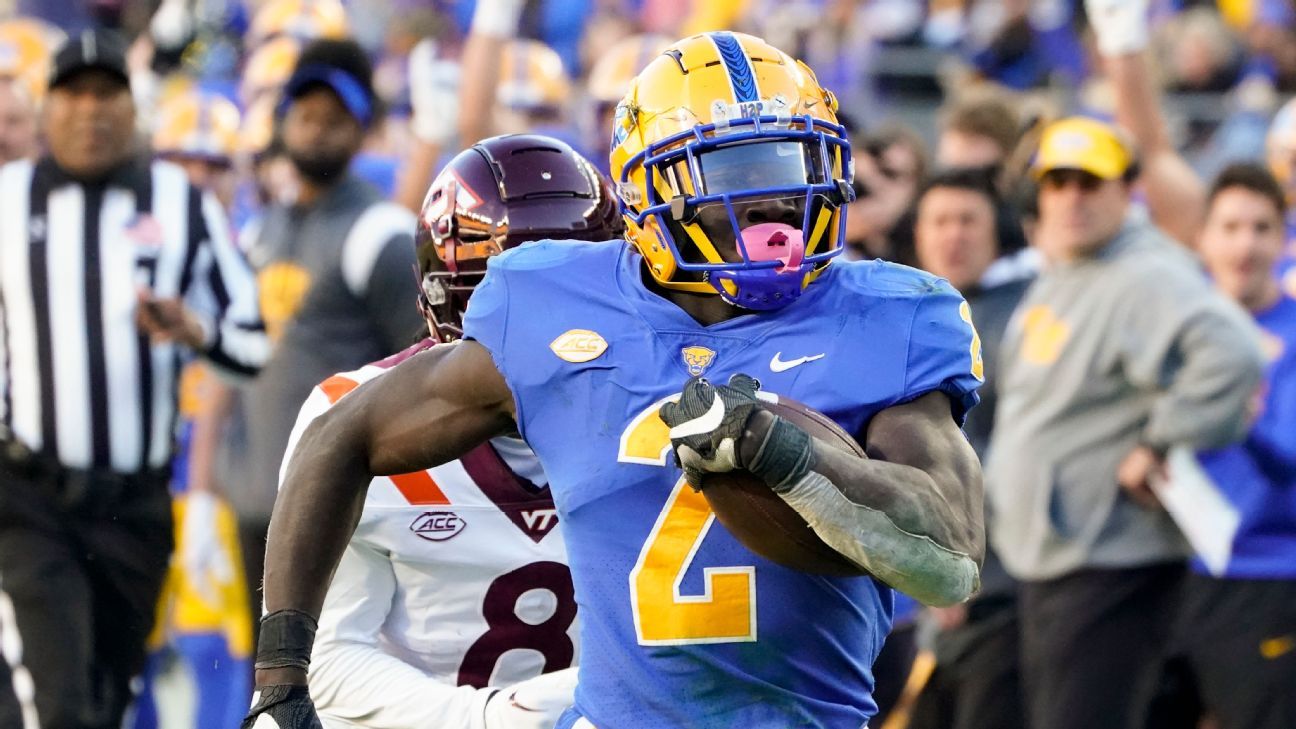 Israel Abanikanda rushes for 320 yards to break Pitt record