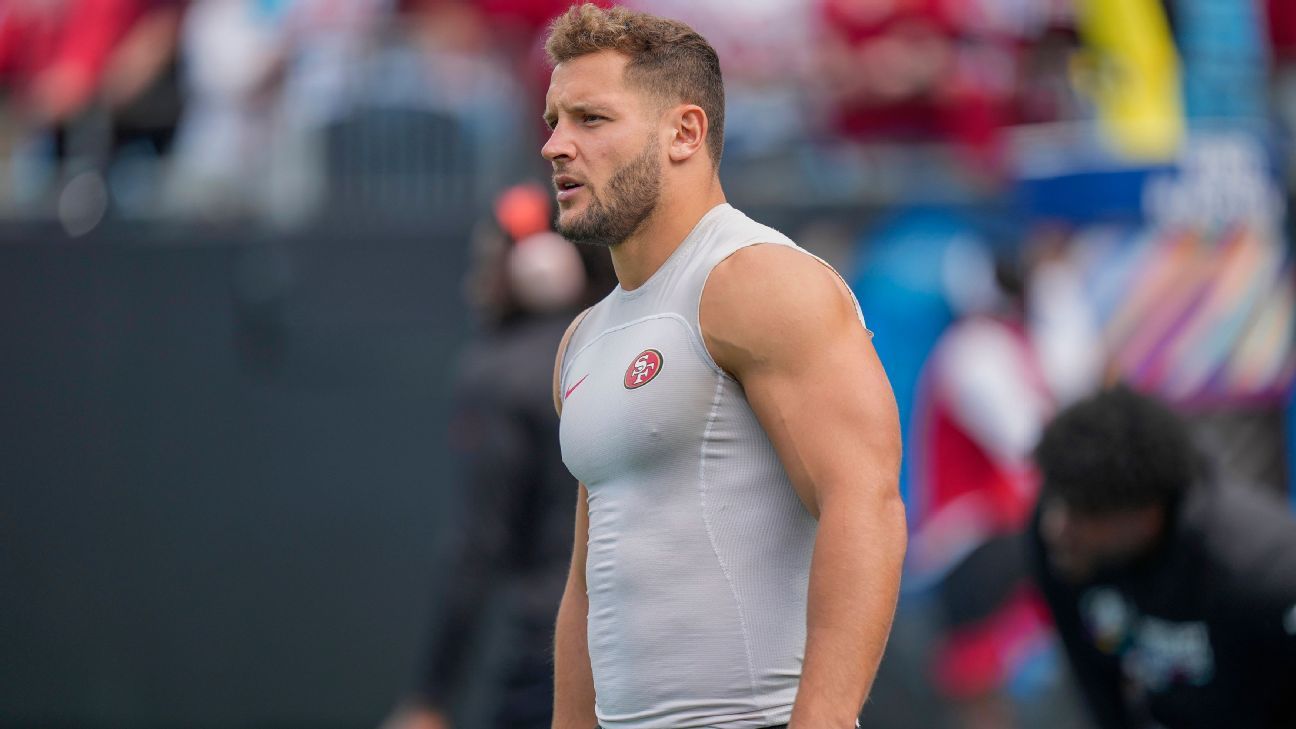 49ers-Panthers: Niners win 37-15 but Bosa, Gould and Moseley injured