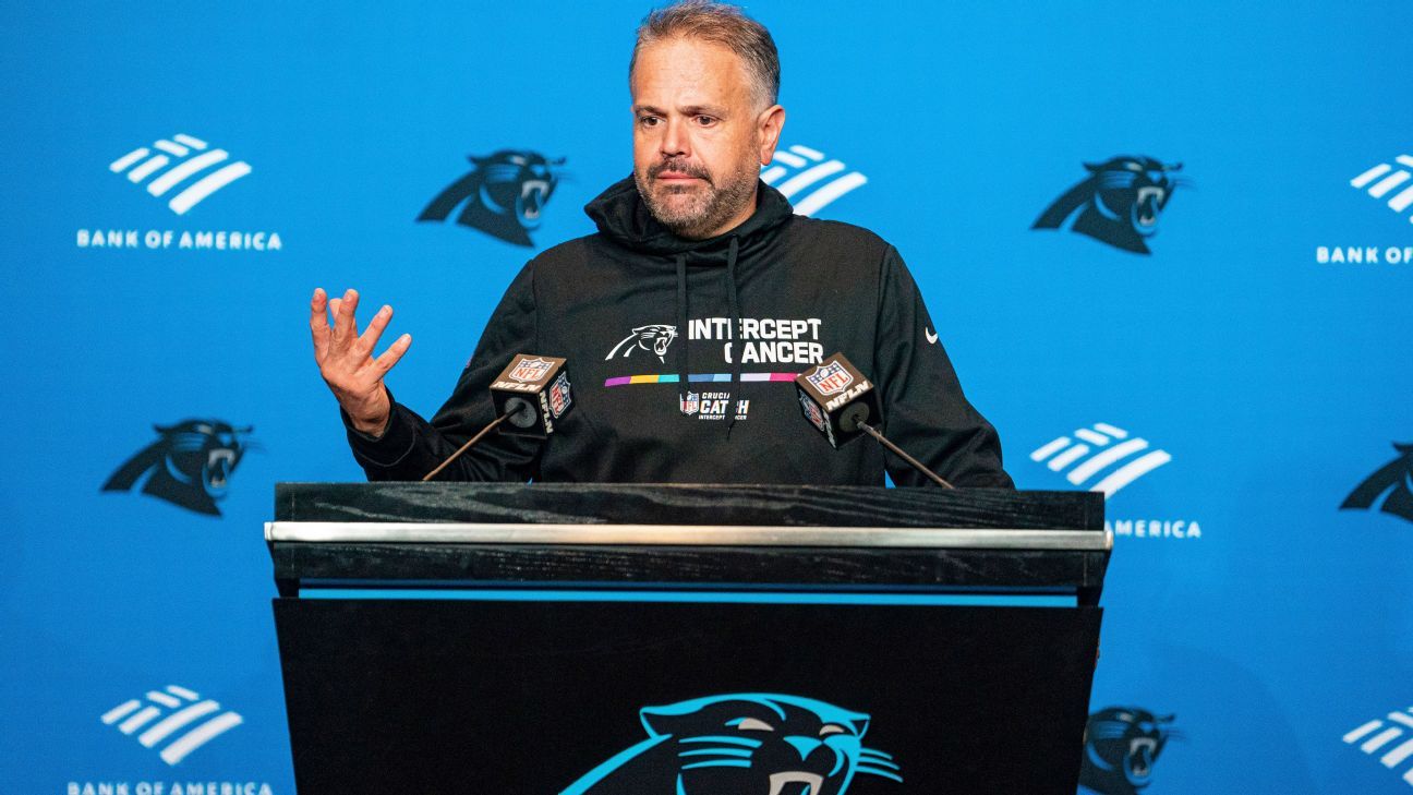 Panthers fire coach Matt Rhule after 1-4 record: What's next - ESPN