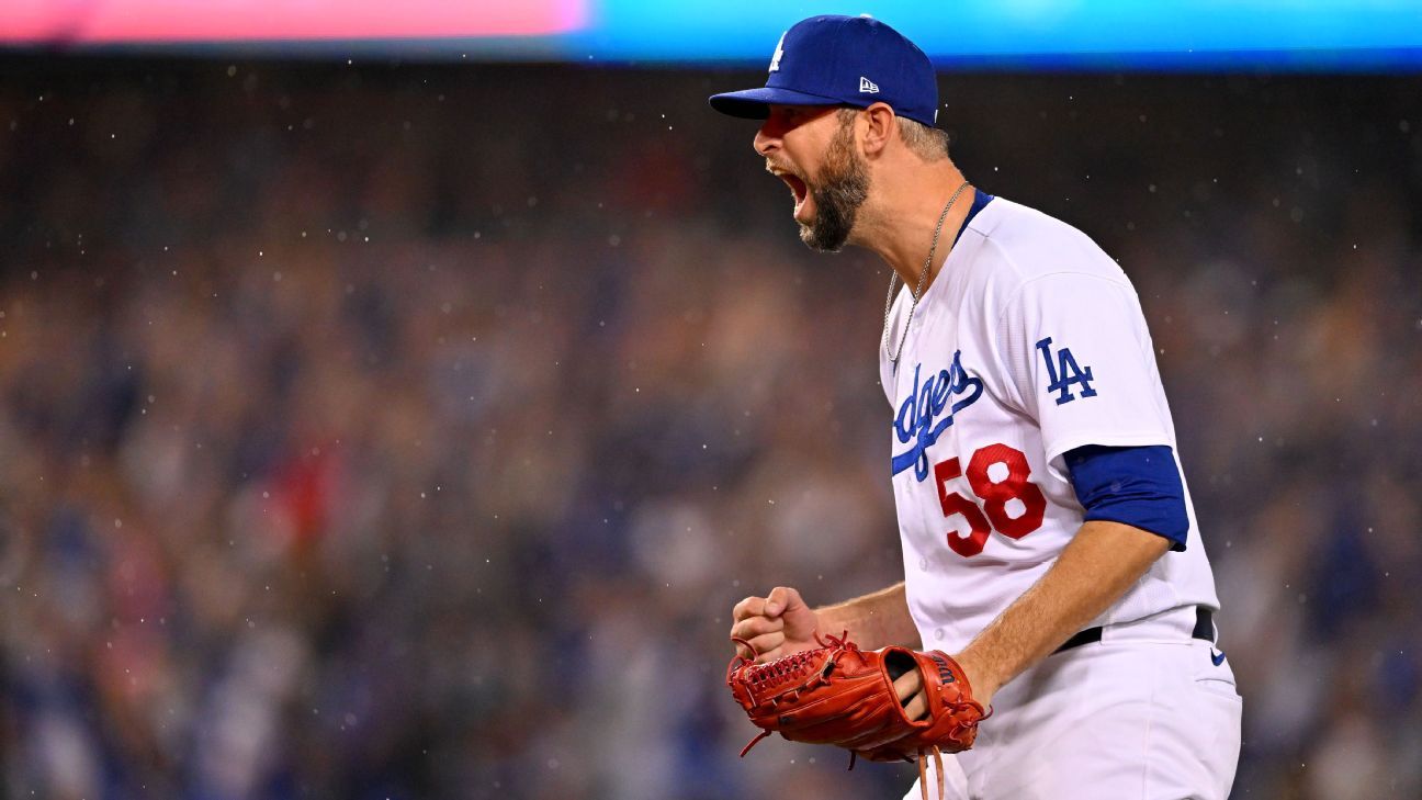 Dodgers leave closer Kimbrel off NLDS roster vs. Padres