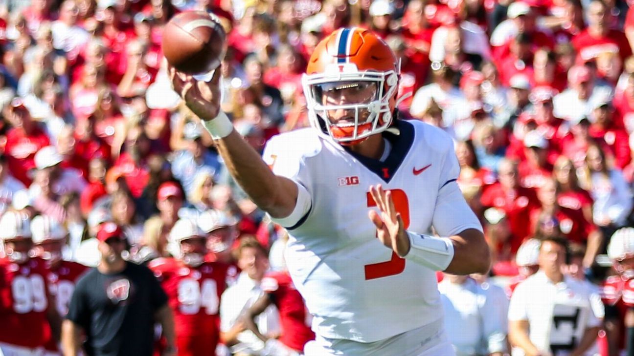 Illinois QB Tommy DeVito (cheville) pour commencer contre Minnesota