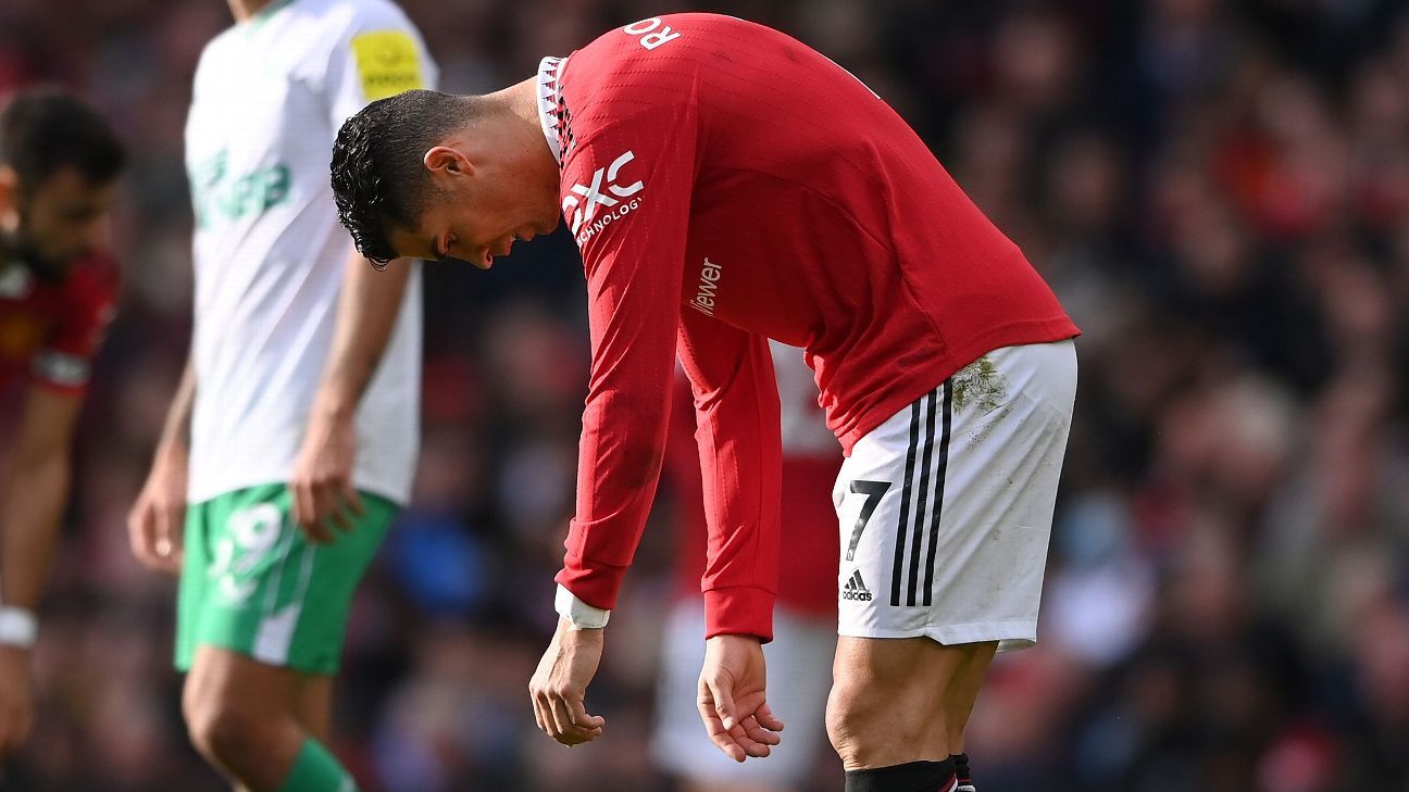 Cristiano Ronaldo's reaction in Man United draw vs. Newcastle
