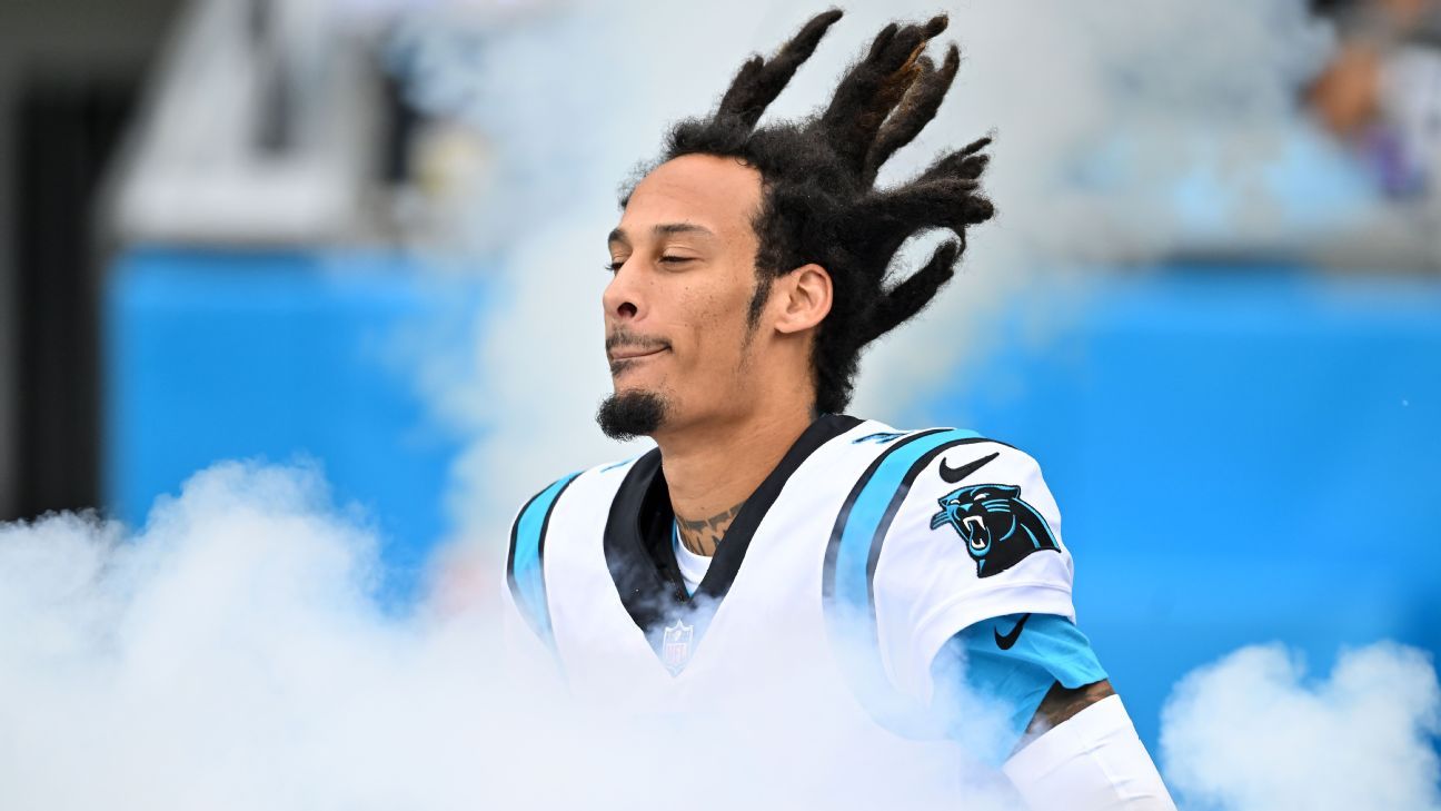 Robby Anderson de las Carolina Panthers se va expulsado a medio partido