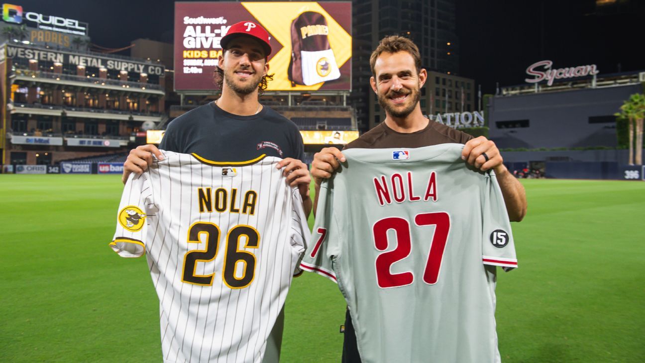 Aaron Nola and his brother, Austin, dream of facing each other in