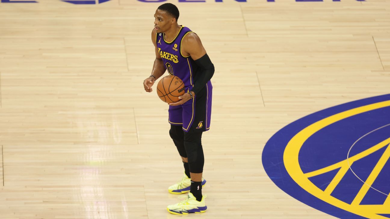 Lakers' Russell Westbrook cites coming off bench for hamstring strain