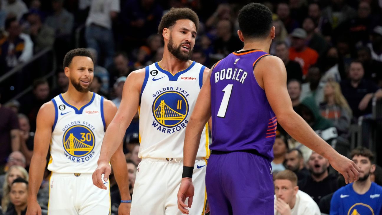 Klay Thompson ejected in career first after jawing with Devin Booker, Suns