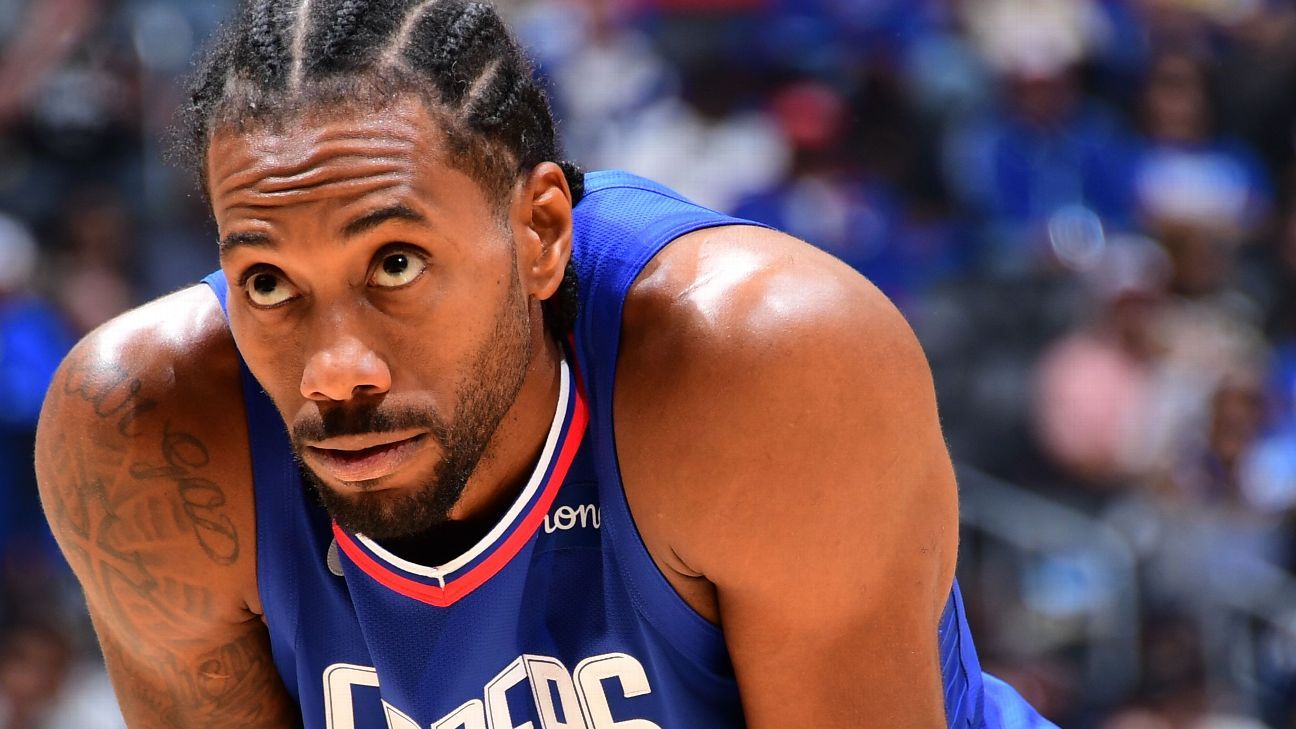 LA Clippers hold out Kawhi Leonard with back tightness - ESPN