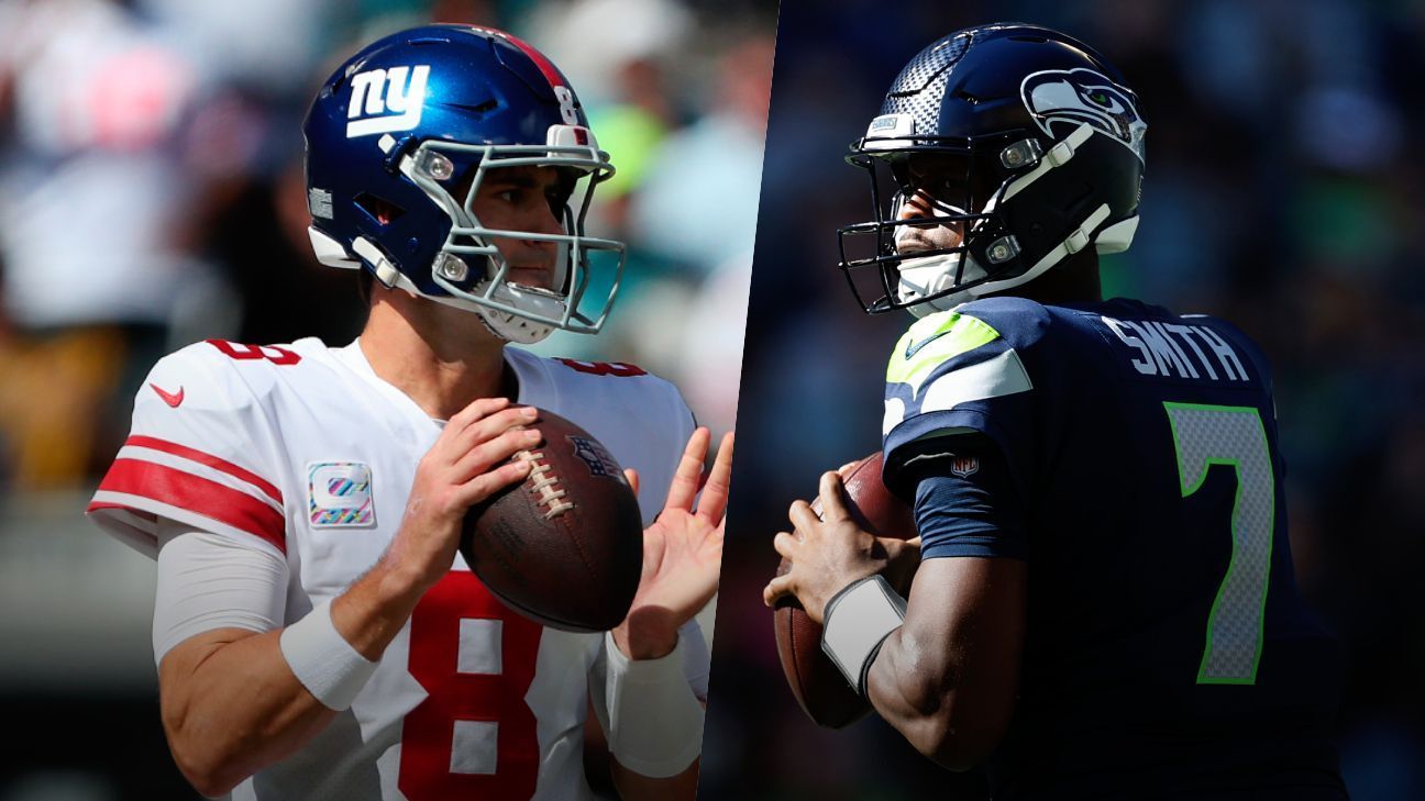 Giants en Seahawks, único partido de la Semana 8 entre equipos con