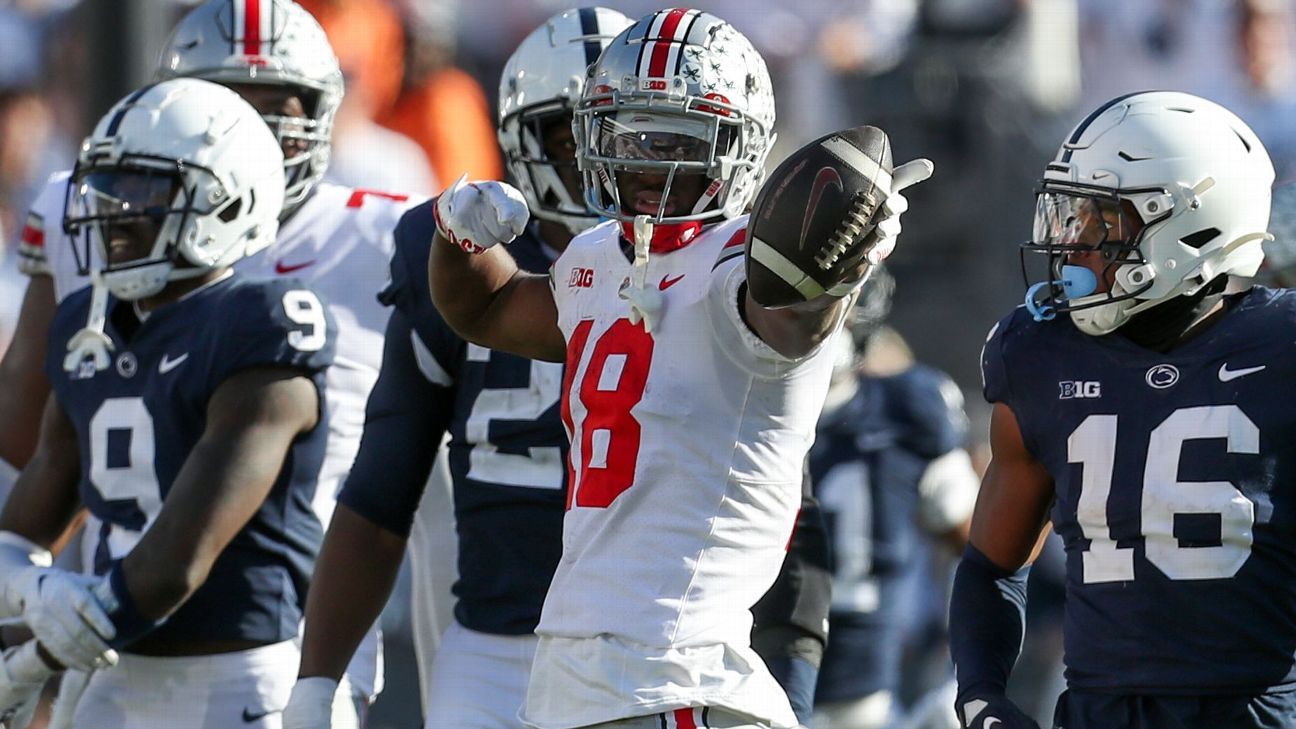 Ohio State Buckeye Marvin Harrison Jr Named B1G Co-Offensive