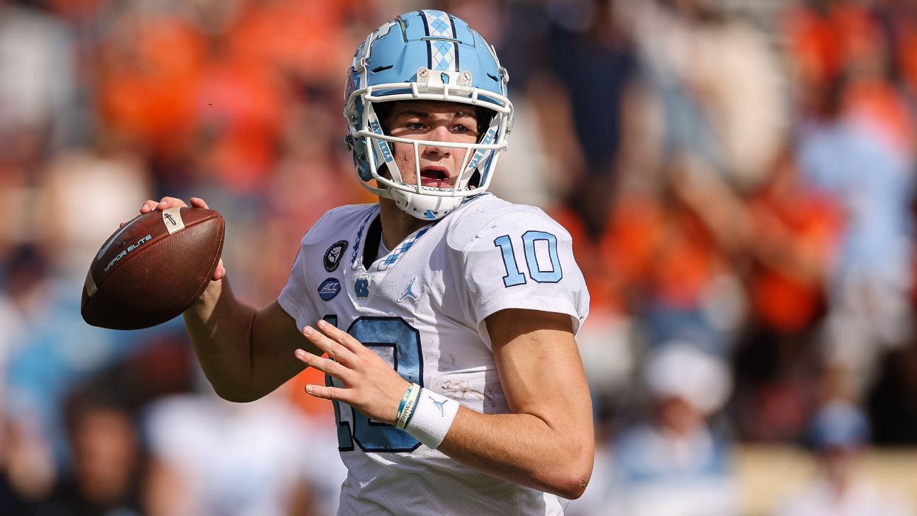 Mack Brown expects star quarterback Drake Maye to stick with UNC