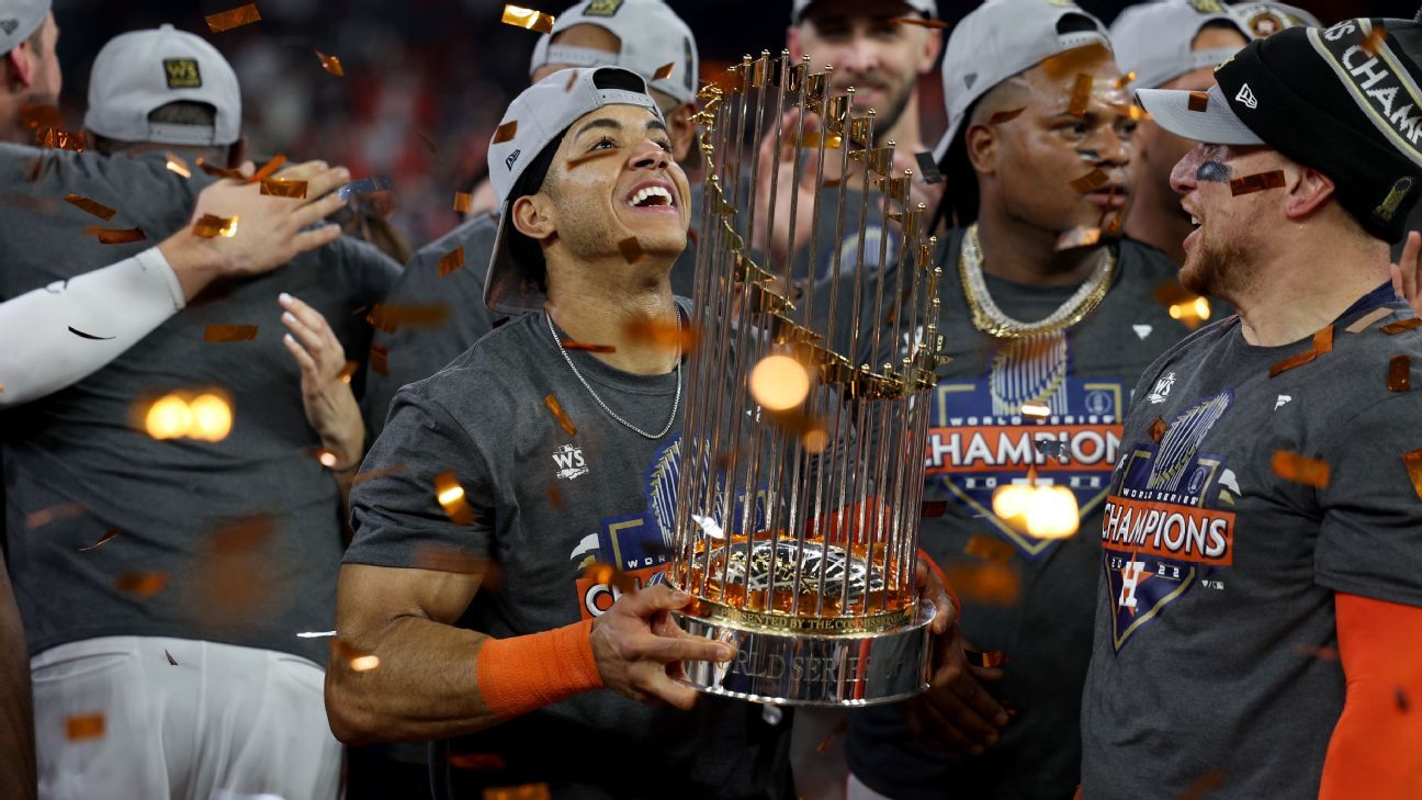 Astros' Jeremy Pena caps brilliant rookie season with World Series MVP ...