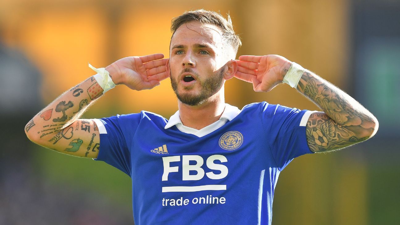 James Maddison of Leicester City arrives ahead of the Premier League  News Photo - Getty Images