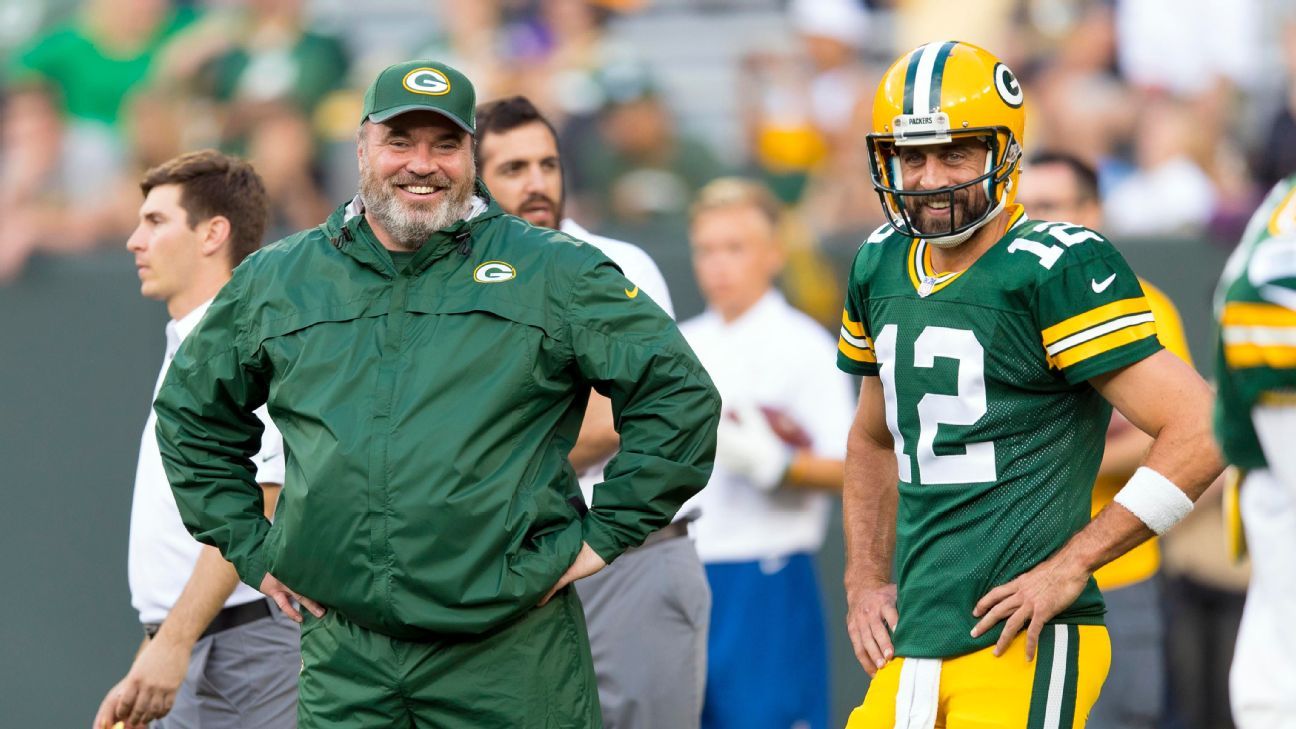 Aaron Rodgers speaks on coach Mike McCarthy's return to Green Bay