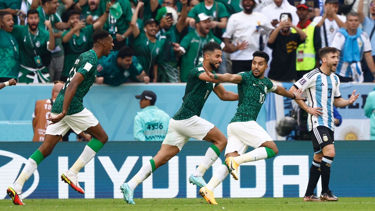 Deu zebra! Arábia Saudita vence Argentina de virada na estreia da Copa do  Mundo - Copa do Mundo - Diário do Nordeste