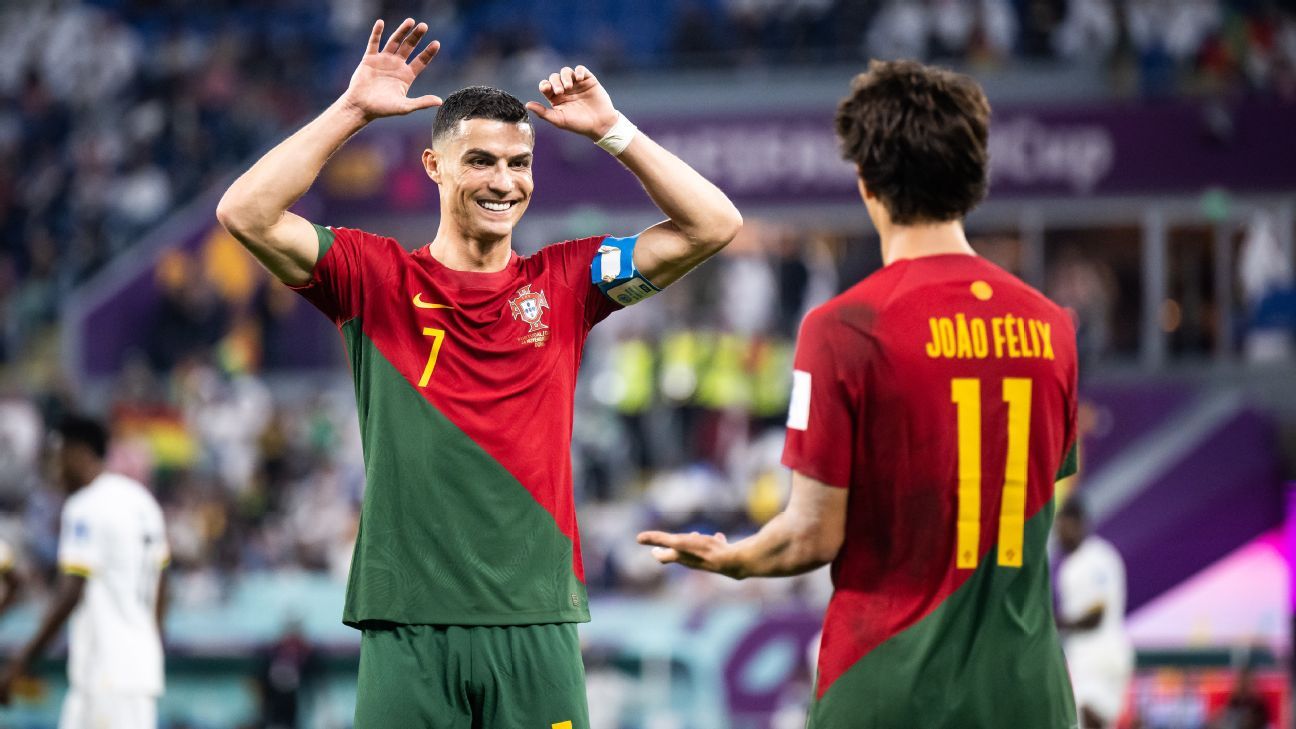 Ronaldo makes World Cup history as Portugal beats Ghana in tight 3