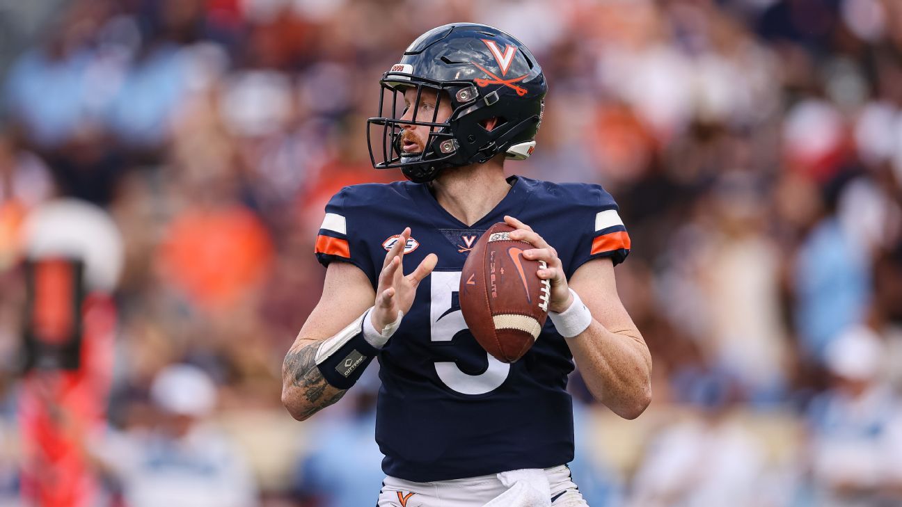 Virginia QB Armstrong enters transfer portal