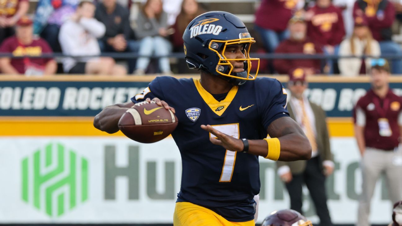 Toledo quarterback Finn transferring to Baylor