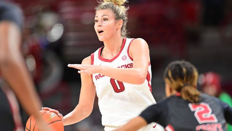 Poffenbarger, Razorbacks pull away late to best Lamar