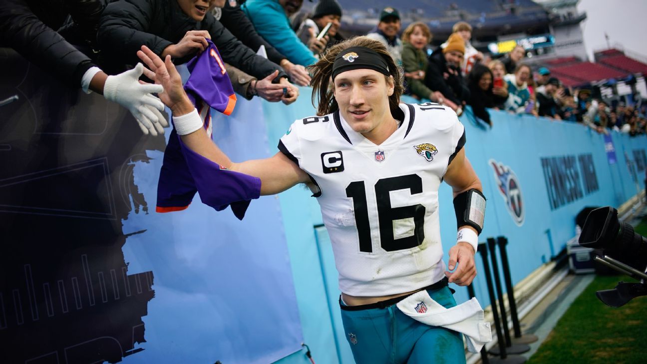 Trevor Lawrence has career day as Jags topple Titans ESPN