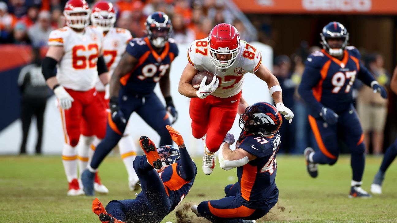 Travis Kelce's 2022 AFC Divisional Round Game Day Outfit