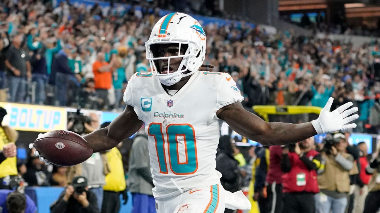 Dolphins' Tyreek Hill says he'll retire after contract ends - ESPN