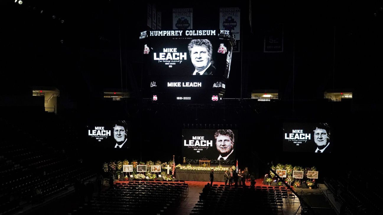 Mississippi State's Mike Leach honored at memorial as 'anything but typical'