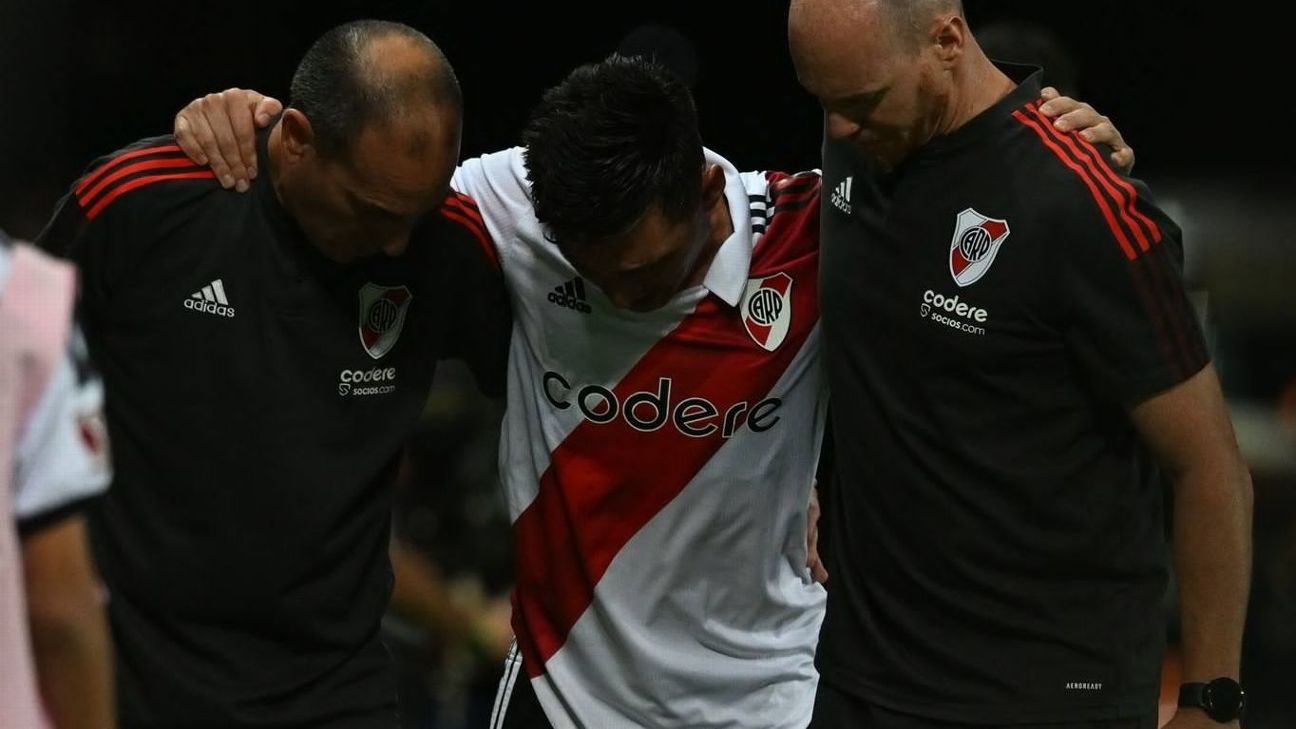 Matías Kranevitter se fracturó el tobillo derecho en su reestreno en River
