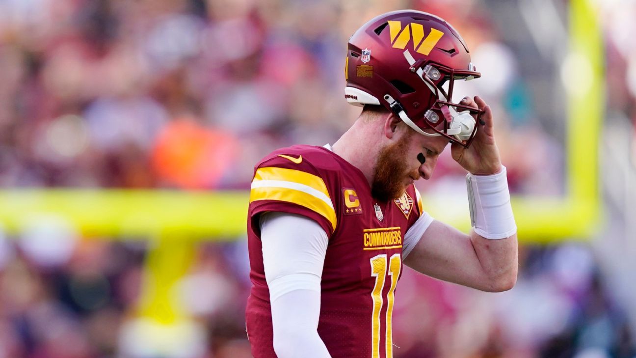 Carson Wentz released by Washington Commanders after 1 season