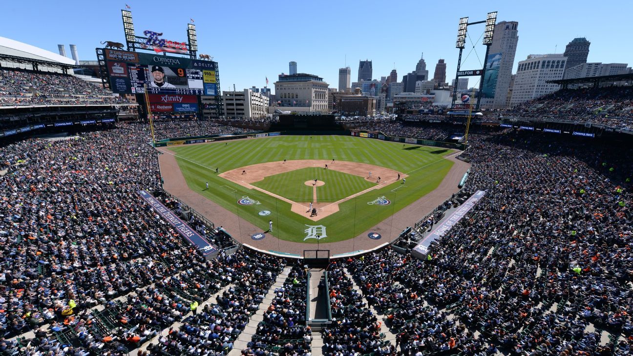 Comerica Park's longest home runs