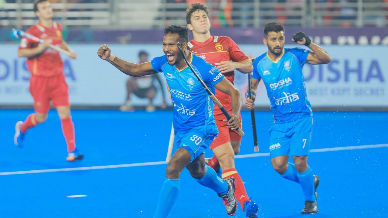 Hockey World Cup highlights India beat Spain 20 in opener ESPN