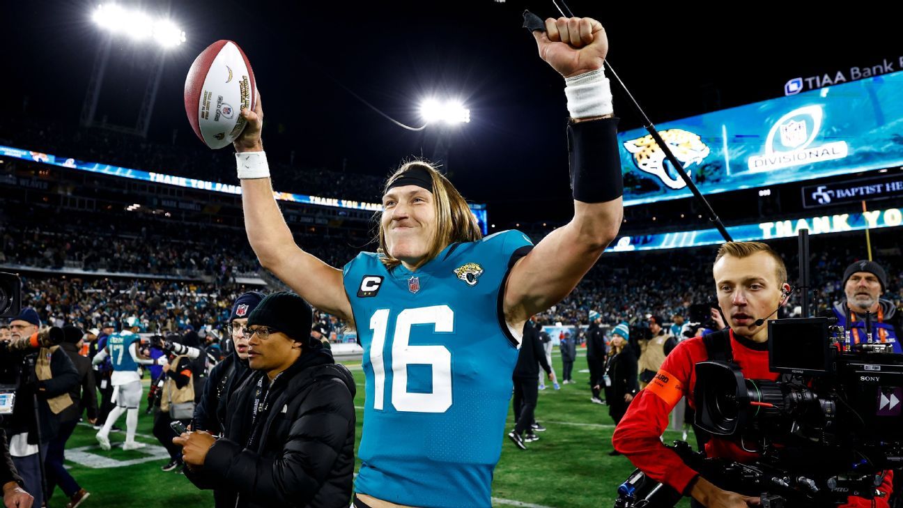 Trevor Lawrence overcomes four early picks, Jaguars eliminate pitiful  Chargers