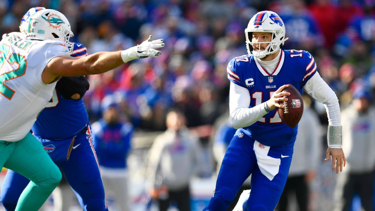 Bills begin NFL playoff march with sloppy win over short-handed Dolphins