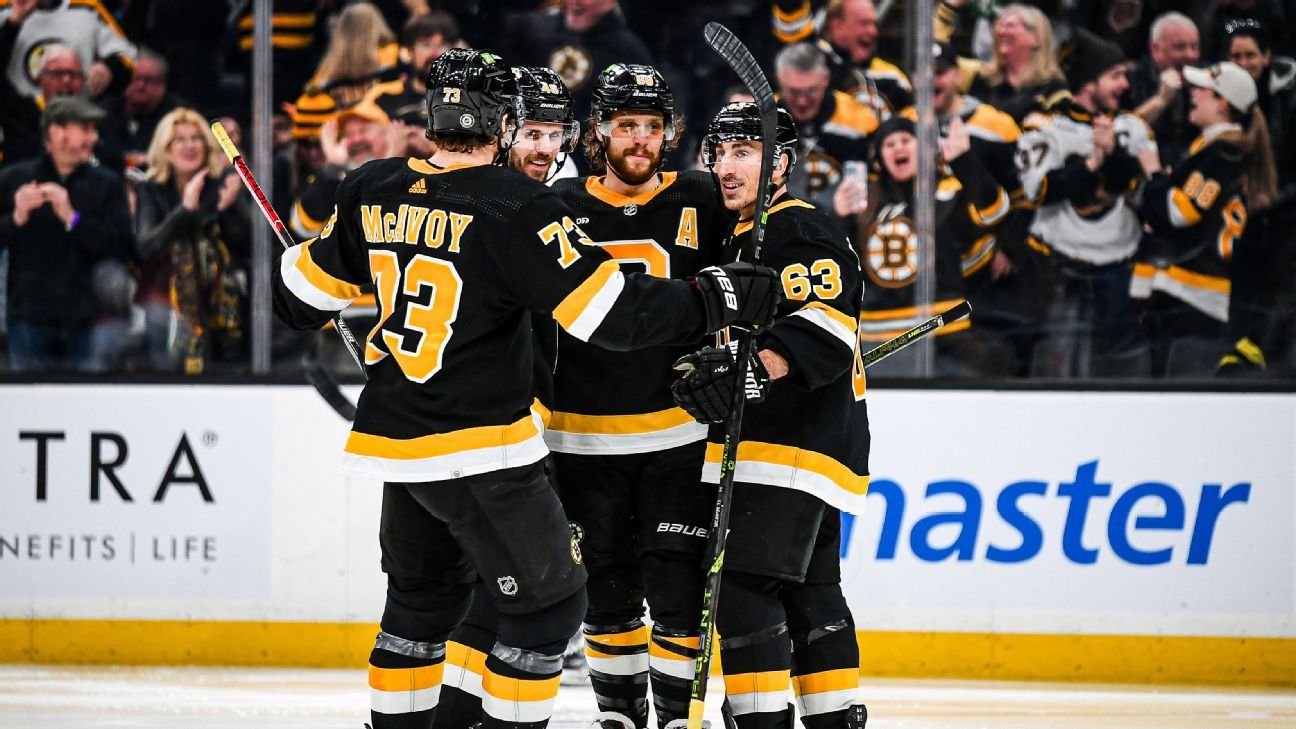 Chasing history in Boston: The numbers behind the Bruins' wild 2022-23 season