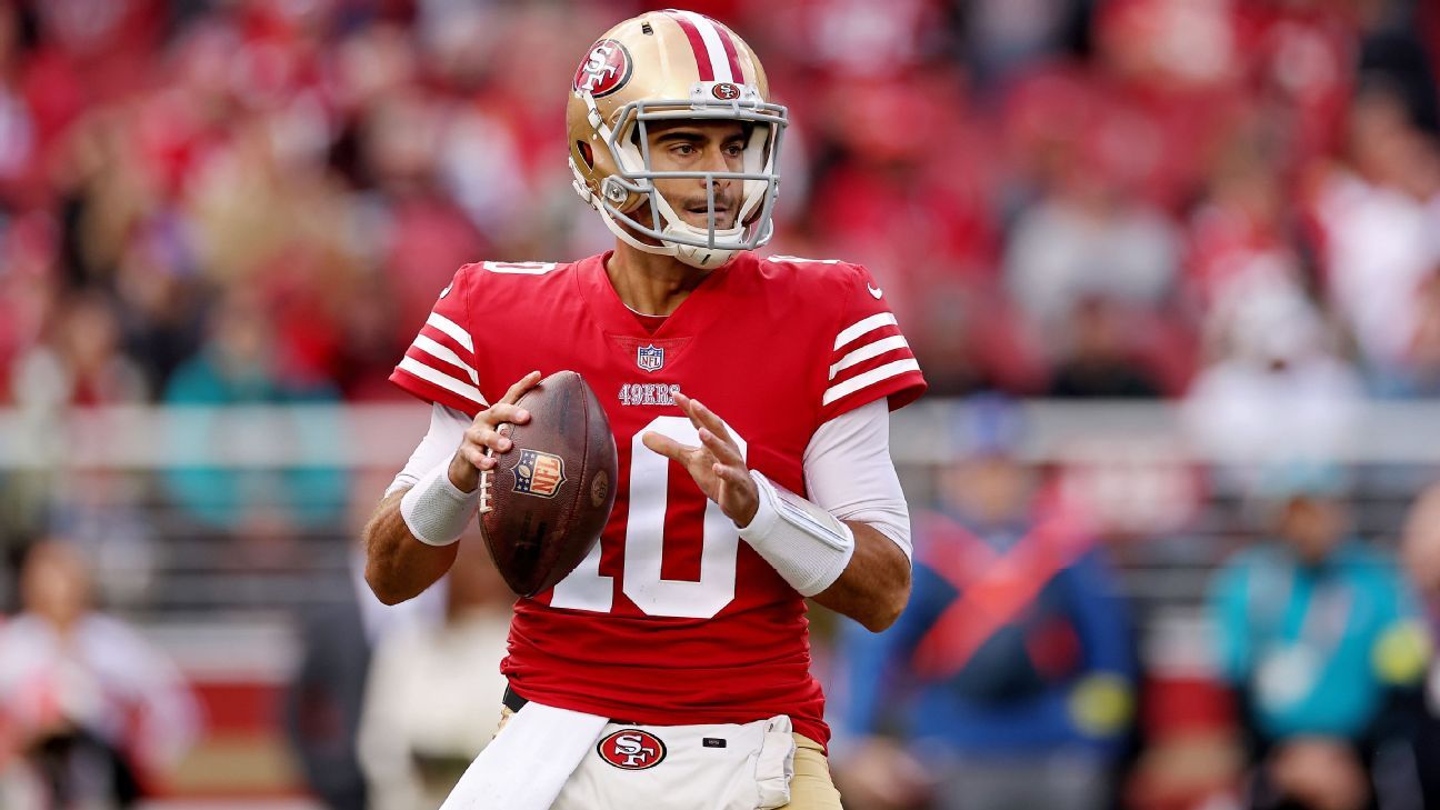 Es probable que Jimmy Garoppolo reciba 49ers en la temporada baja, dice Kyle Shanahan