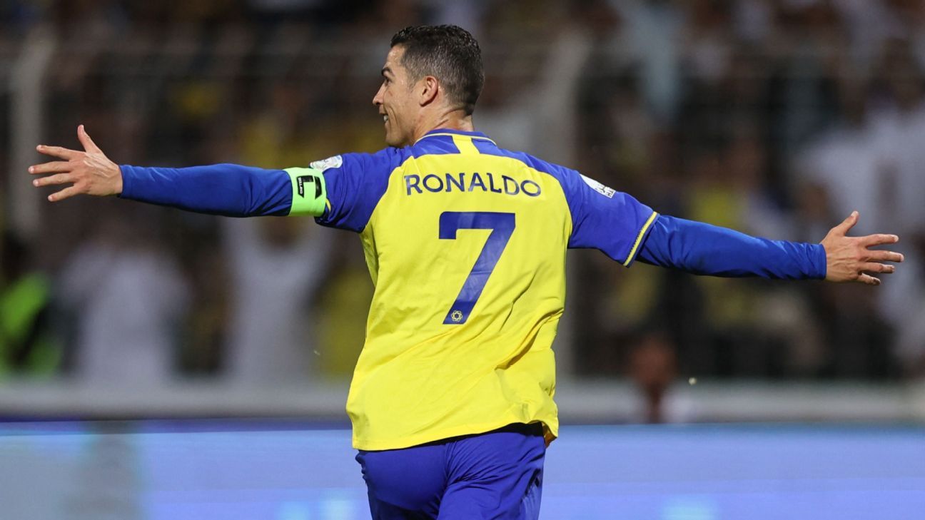 the beautiful game — Cristiano Ronaldo during the match vs