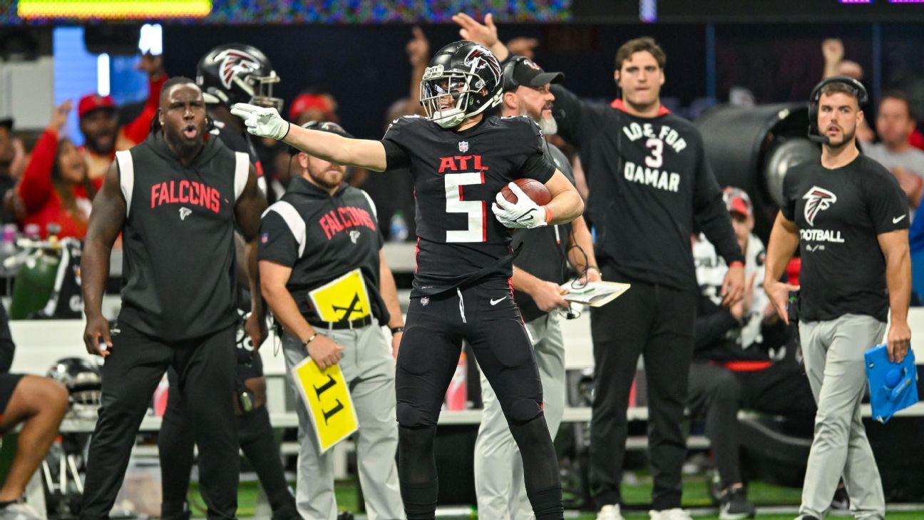 Atlanta Falcons receiver Drake London not overly impressed with record