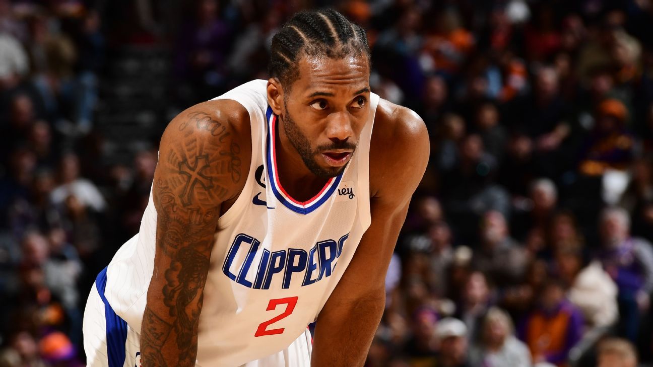 Clippers' Kawhi Leonard misses third straight game with knee injury 