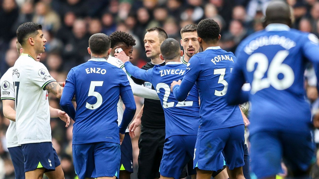 Tottenham vs Chelsea: The goals, Var rulings and red cards