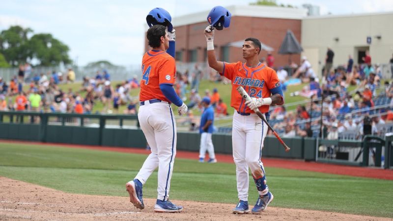 NCAA Baseball Jersey Florida Gators 24 Josh Rivera College