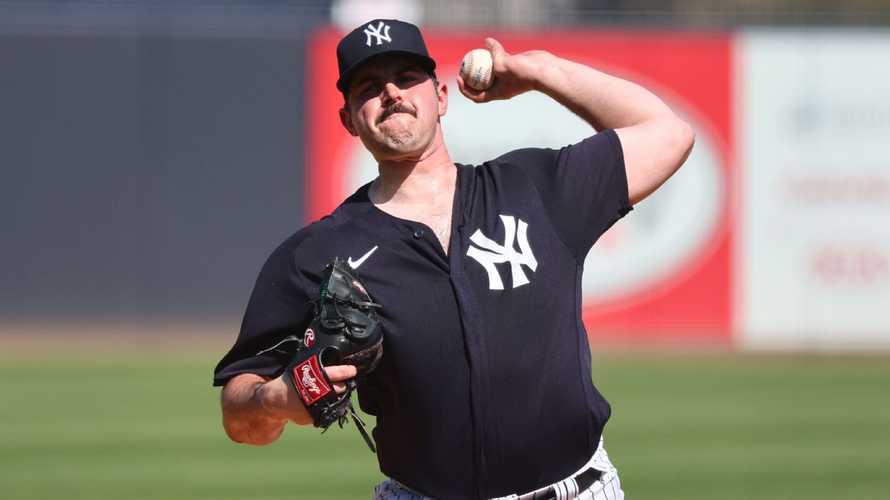 Yankees lefthander Carlos Rodon goes back on IL with hamstring