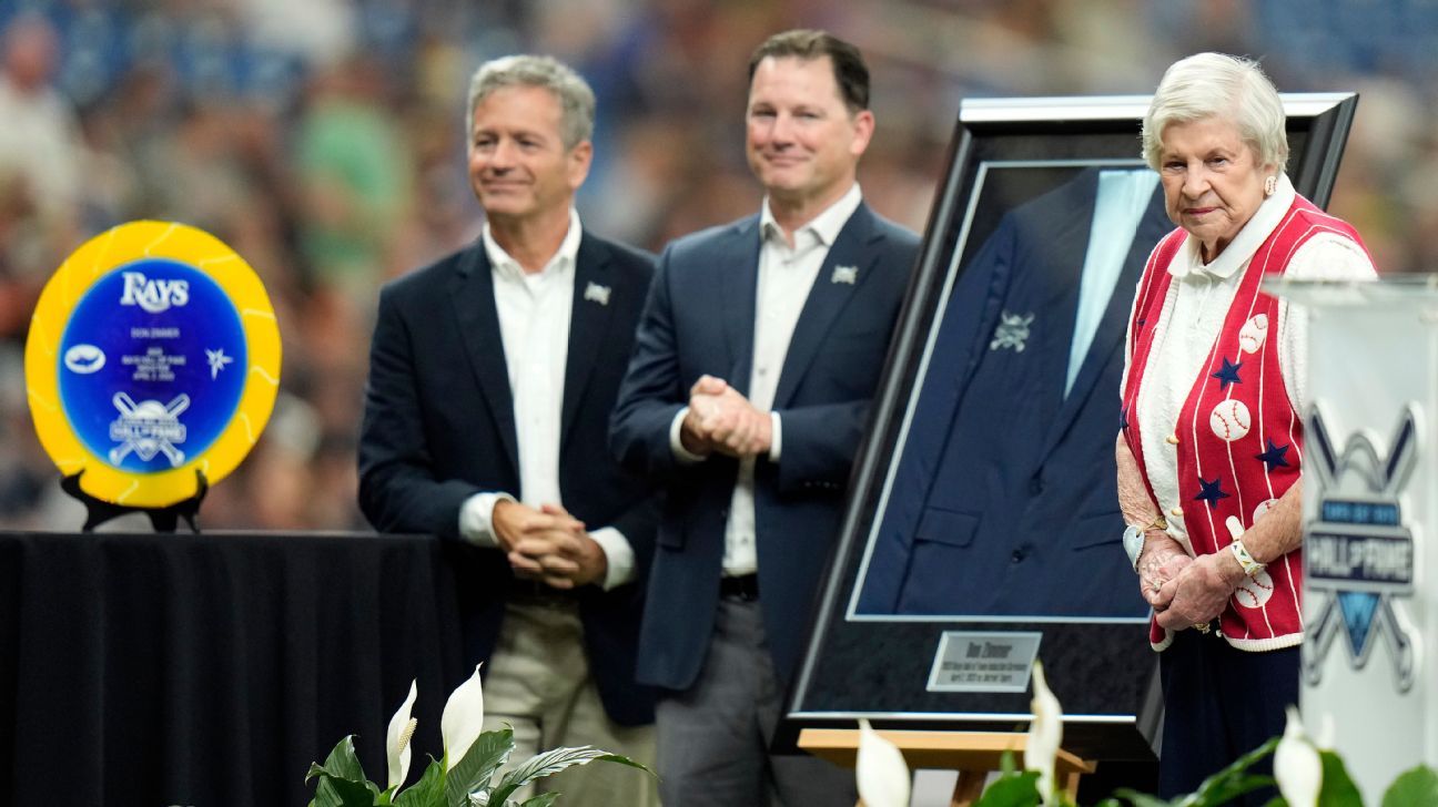 Rays celebrate Zimmer's life in pregame ceremony