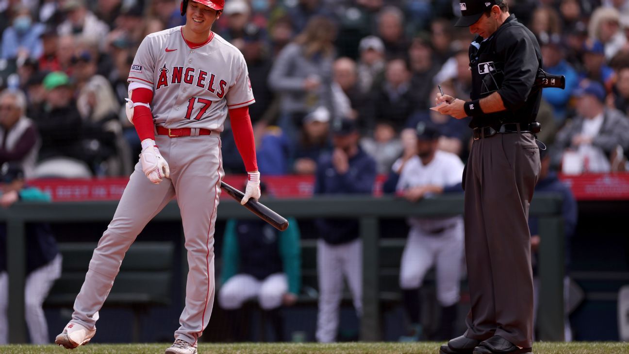 Shohei Ohtani's first appearance on the mound with pitch clock goes