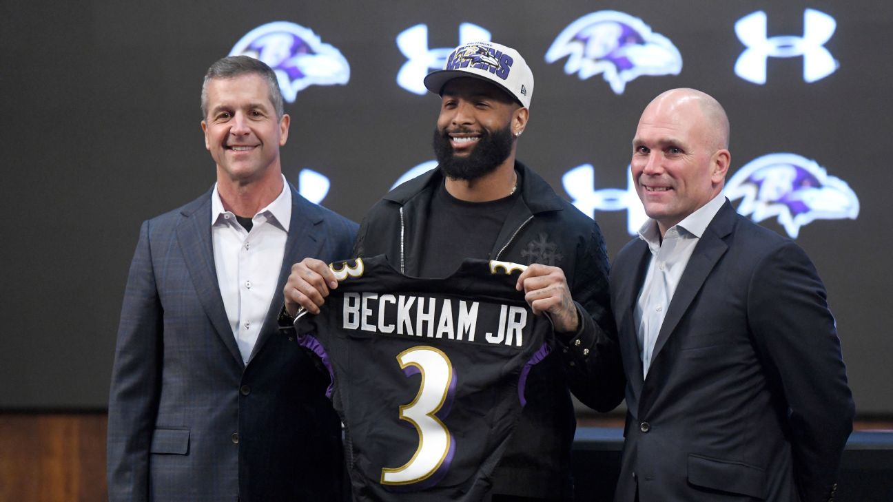 Odell Beckham Jr. says Lamar Jackson gave him no assurances he'd be Ravens  QB - ESPN