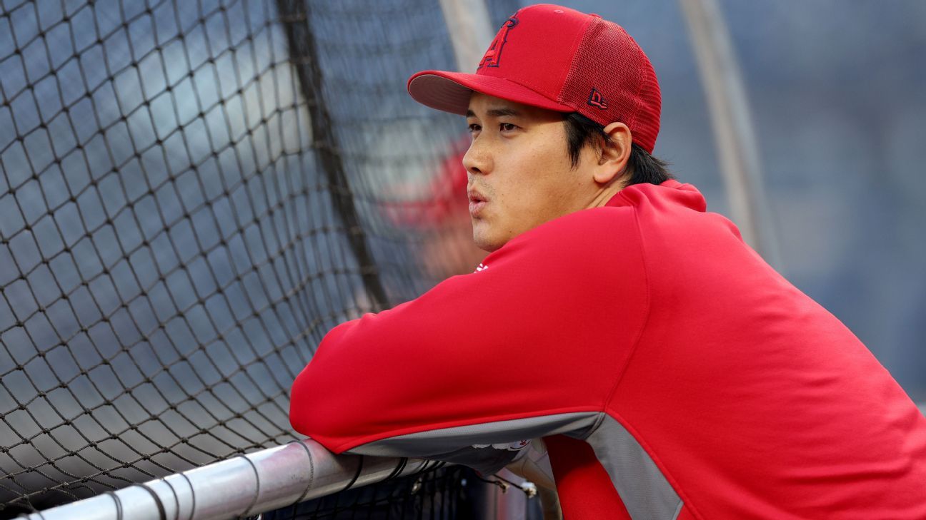 Ohtani to start on Friday after outing in Boston cut by rain