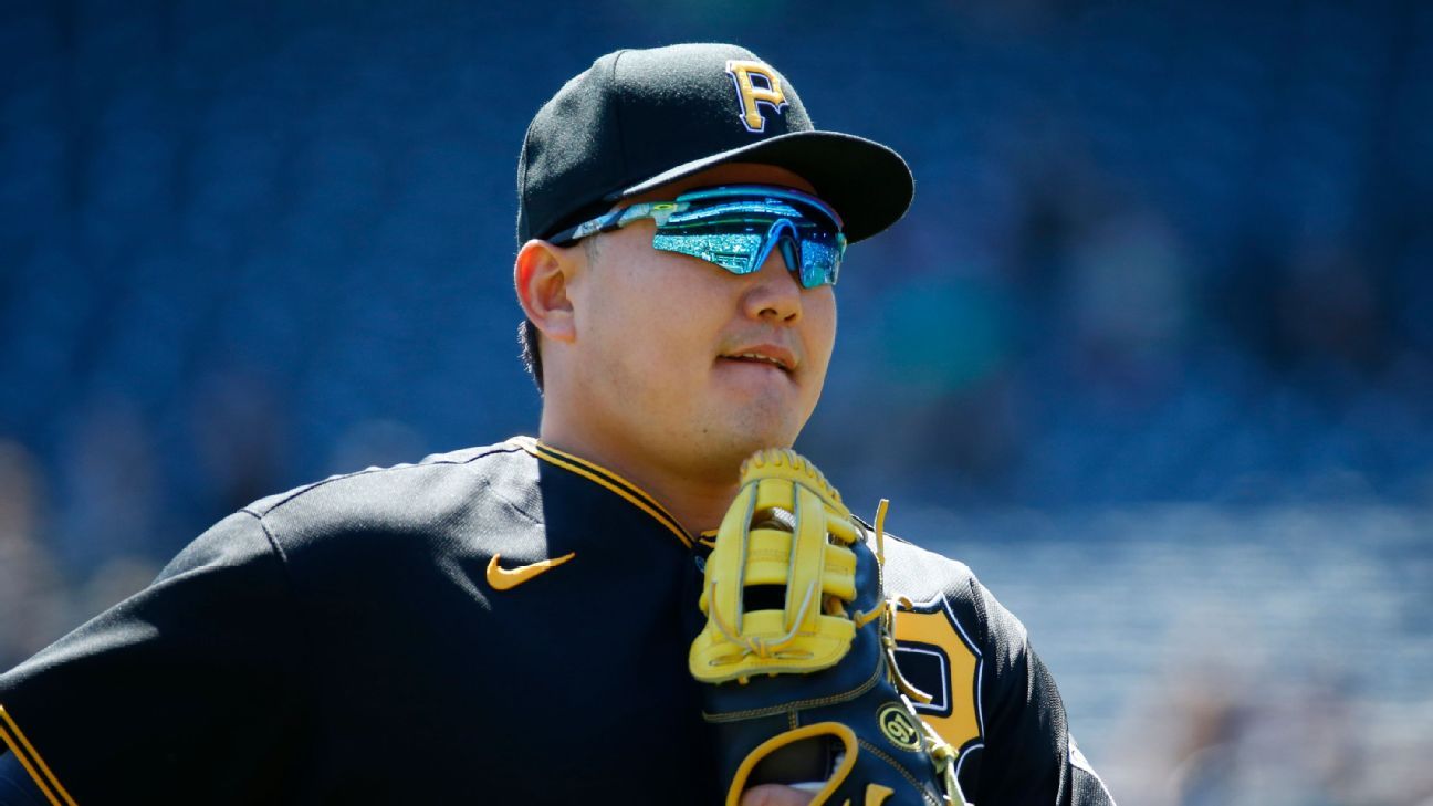 Pirates 1B Ji Man Choi out 8 weeks with left Achilles strain - The San  Diego Union-Tribune