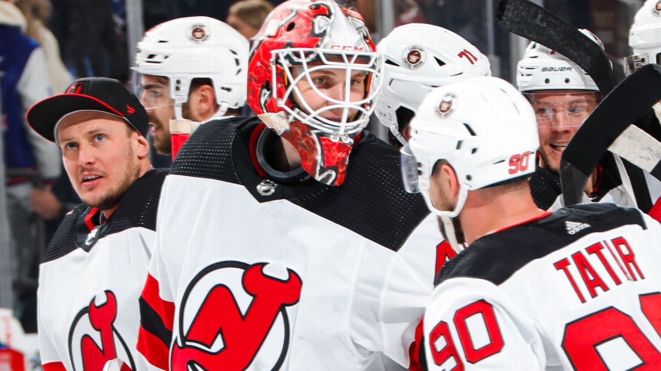 Devils' Akira Schmid comes up big in near must-win situation